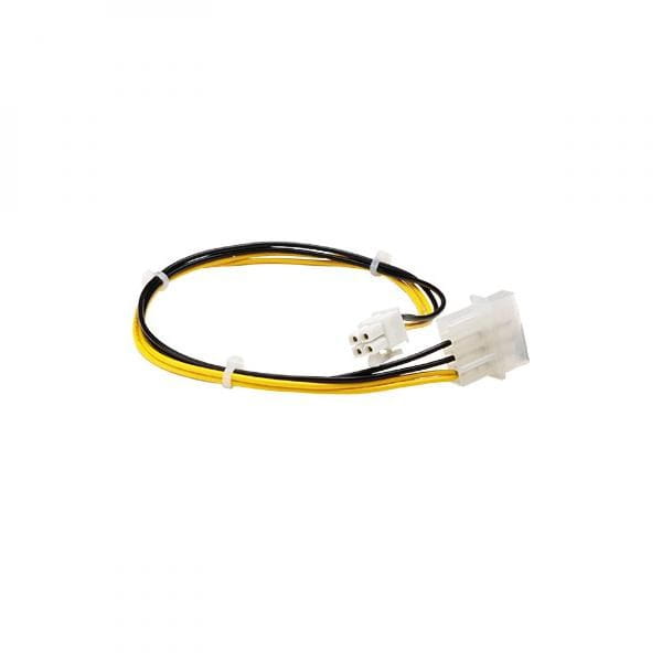 PC Redukcja, zasilanie płyty głównej, DC 5,25" M-P4 (4pin) M, 0, czarna, Logo, MOLEX