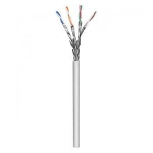 Kabel instalacyjny Intellinet skrętka Cat7 S/FTP drut 100% miedź, 305m szary