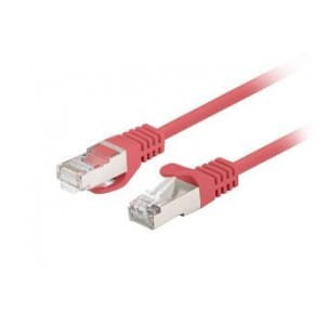 Patchcord Lanberg FTP kat.6 0,25m czerwony 10-pack