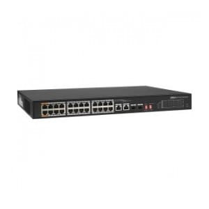 Switch niezarządzalny Dahua PFS3226-24ET-240 24x10/100 PoE, 2xRJ45 10/100/1000Mbps / SFP 1000 Mbps Combo