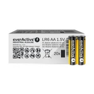 Baterie alkaliczne AA/LR6 everActive Industrial Alkaline 40 sztuk - USZ OPAK