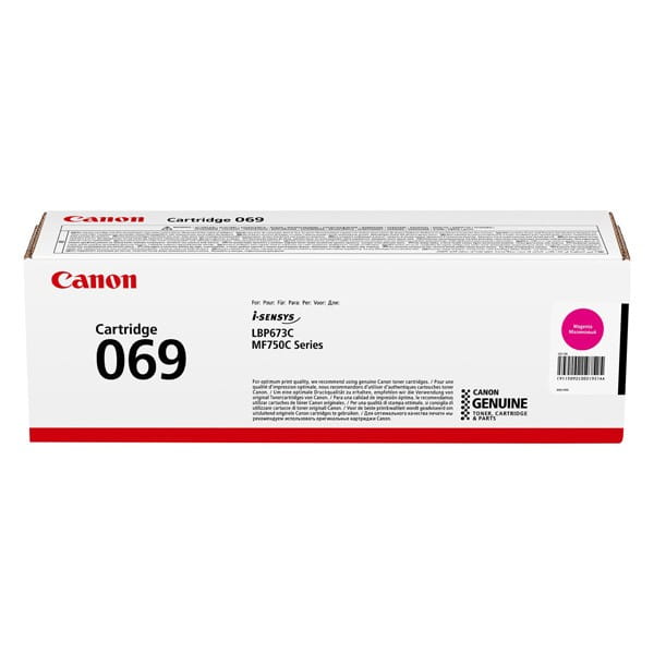 Canon oryginalny toner 069M, magenta, 1900s, 5092C002, Canon MF752Cdw, 754Cdw, LBP673Cdw, O