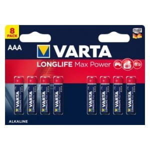 Baterie VARTA LONGLIFE MAX POWER AAA 1.5V 8 szt