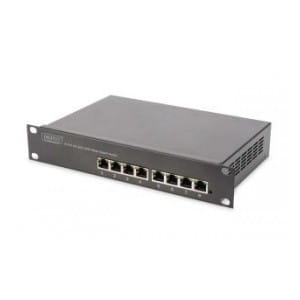 Switch niezarządzalny DIGITUS Gigabit 10" Rack 8x10/100/1000Mbps Base-TX, metalowa obudowa