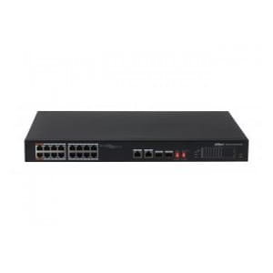Switch niezarządzalny Dahua PFS3218-16ET-135 16x10/100M PoE 2x1G Combo