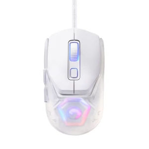 Mysz przewodowa, Marvo FIT LITE G1, biała, optyczna, 12000DPI
