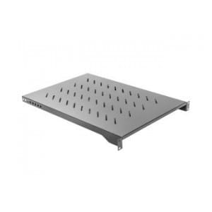Półka do szaf 19" 1000mm czarna Lanberg (1U/483x750mm, udźwig do 15kg, montaż 4-punktowy) - USZ OPAK