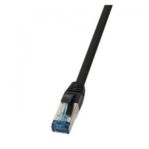 Patchcord LogiLink CQ6095S Cat.6A S/FTP PUR 10,0m czarny
