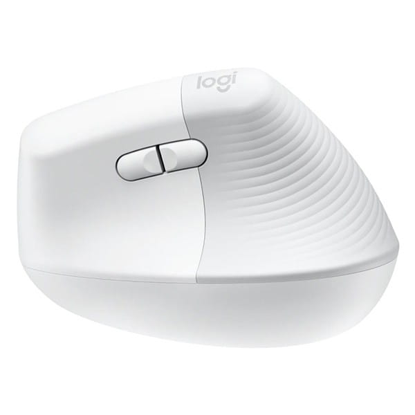 Logitech Mysz LIFT, 4000DPI, bluetooth, optyczna, 6kl., bezprzewodowa, biała, 1 szt AA, ergonomiczna, wertykalna