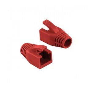 Osłonka wtyku RJ45 LogiLink MP0035R 8mm kat.6 czerwony 50szt