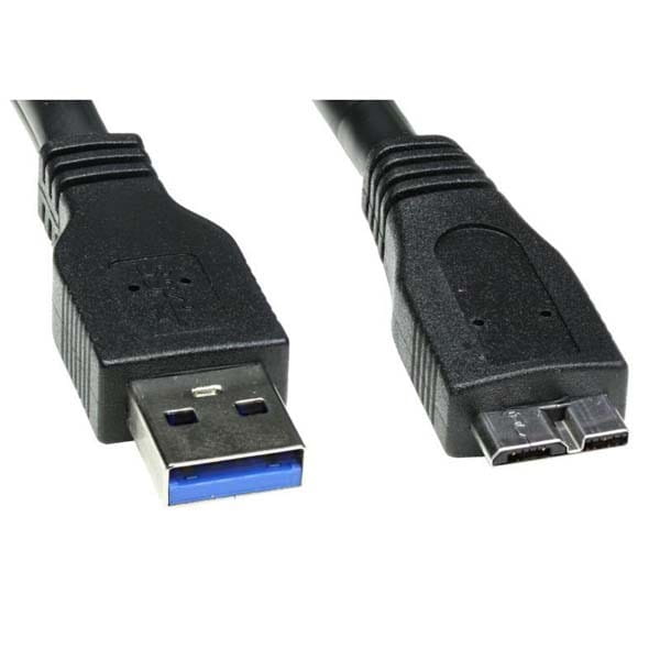 Kabel USB (3.0), USB A M- USB micro B M, 0.5m, czarny
