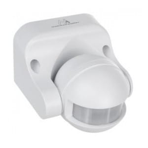 Czujnik ruchu PIR Maclean, na podczerwień, IP44, biały, zasięg 12m, max. obiążenie 800/1200W, MCE358 W