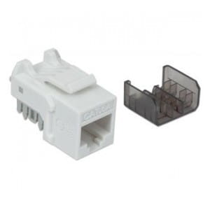 Moduł Keystone Intellinet RJ45 UTP Cat.6a 10 Gigabit biały