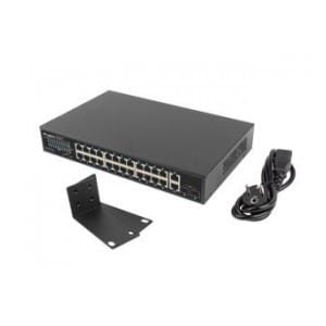 Switch niezarządzalny Lanberg 24x 1Gb PoE+/2x Gb 2x SFP Rack 19" Gigabit Ethernet 250W