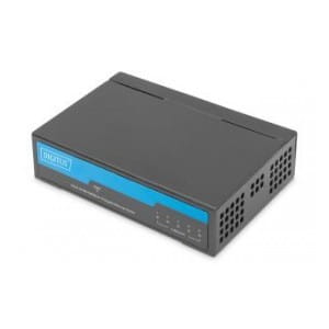 Switch niezarządzalny DIGITUS 5-portowy Gigabit Ethernet 10/100/1000 Mini Metal Box