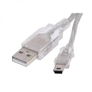 Logo USB kabel (2.0), USB A M - miniUSB (M), 1m, czarny, blistr