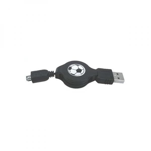 Kabel USB (1.1), USB A  M- 4 pin M, 0.7m, czarny, Logo, HIROSE