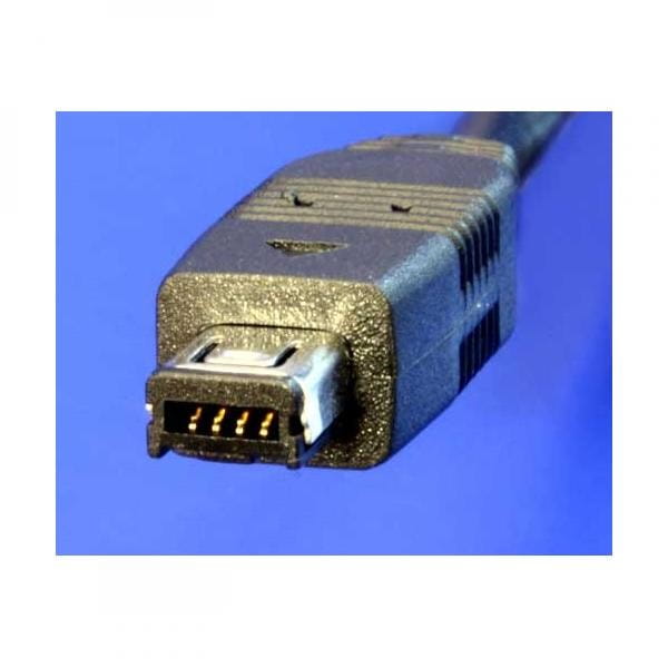 Kabel USB (1.1), USB A  M- 4 pin M, 0.7m, czarny, Logo, HIROSE