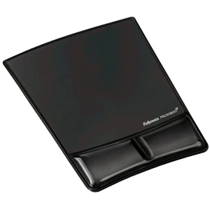 Podkładka pod mysz i nadgarstek Health-V Crystal, ergonomiczna żelowa, czarna, 1.9 cm, Fellowes