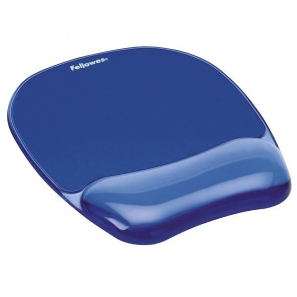 Ergonomiczna żelowa, niebieska, 23x20.2 cm, 1.4 cm, Fellowes, powłoka antybakteryjna MICROBAN