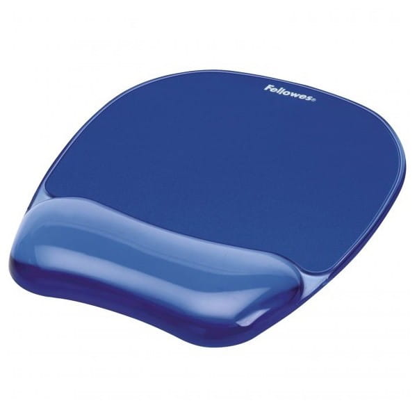 Ergonomiczna żelowa, niebieska, 23x20.2 cm, 1.4 cm, Fellowes, powłoka antybakteryjna MICROBAN