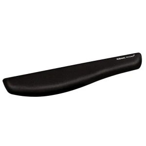 Podkładka pod klawiaturę Fellowes PlushTouch ergonomiczna, piankowa, czarna, Fellowes, 47.5x6.2 cm
