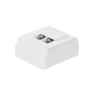 Gniazdo kompletne natynkowe 1xRJ45 8p8c FTP Cat5e Dual Block, skręcane Netrack