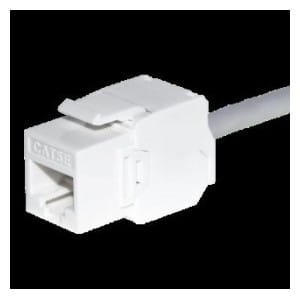 Moduł keystone Jack RJ45 kat. 6 UTP, beznarzędziowy, biały Netrack