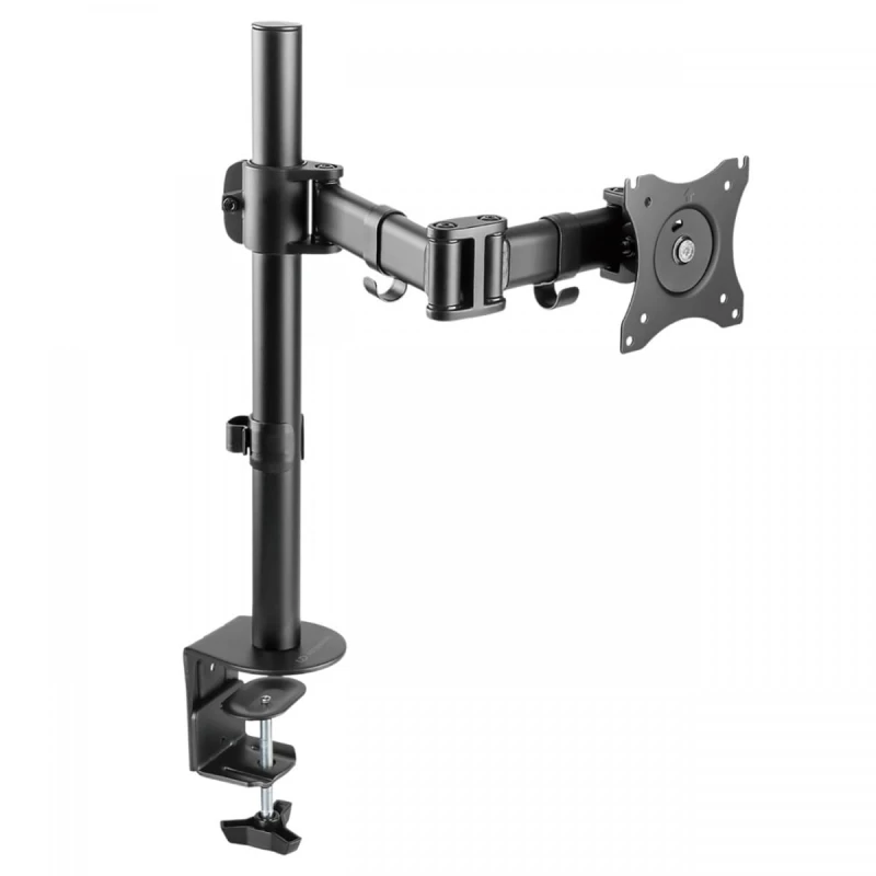 Regulowany uchwyt ULTRADESK na monitor, 2-9KG, mocowanie na zacisk, 17"-30", 75x75/100x100, czarny