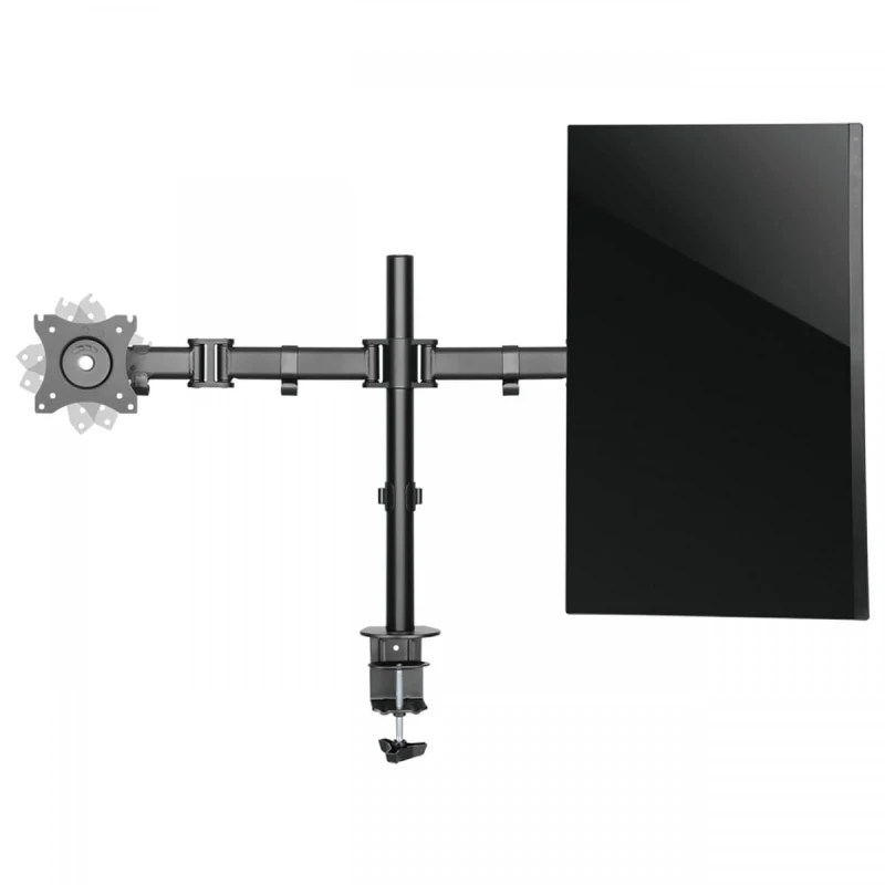 Regulowany uchwyt ULTRADESK na 2 monitory, mocowanie na zacisk, 17"-30", 75x75/100x100, czarny