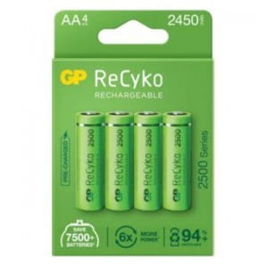 Akumulatorki AA / R6 GP ReCyko 2500 Series Ni-MH 2450mAh blister 4 sztuki