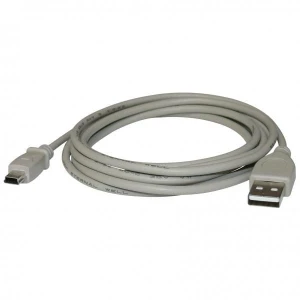 USB kabel (2.0), USB A M - miniUSB (M), 1.8m, czarny