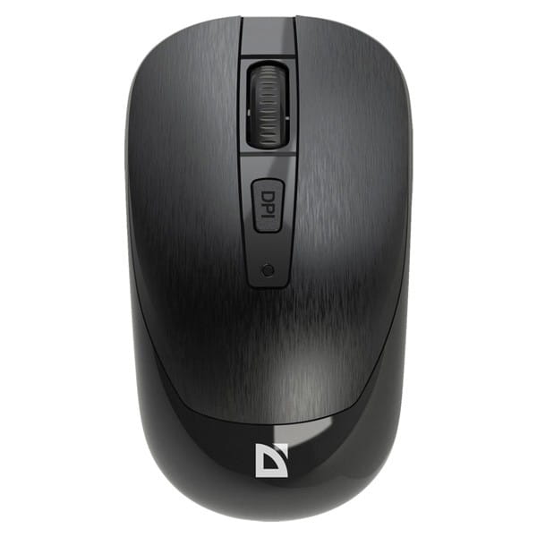 Defender Mysz WAVE MM-995, 1600DPI, 2.4 [GHz], optyczna, 3kl., bezprzewodowa, czarna, 1 szt AA, nano odbiornik, cicha