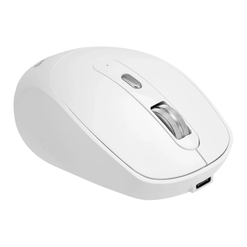 Marvo Mysz WM106W WH, 1600DPI, Bluetooth a 2,4GHz, optyczna, 6kl., bezprzewodowa, biała, wbudowany akumulator, biurowa, cicha