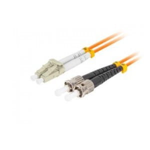 Patchcord światłowodowy Lanberg MM ST/UPC-LC/UPC DUPLEX 3.0MM OM2 50/125 LSZH 15m pomarańczowy