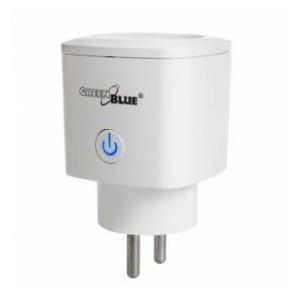 Gniazdko zdalnie sterowane GreenBlue GB720 E WiFi Android/iOS/Alexa/Google Home, zuż. energii, timer, max 3680W, typ E