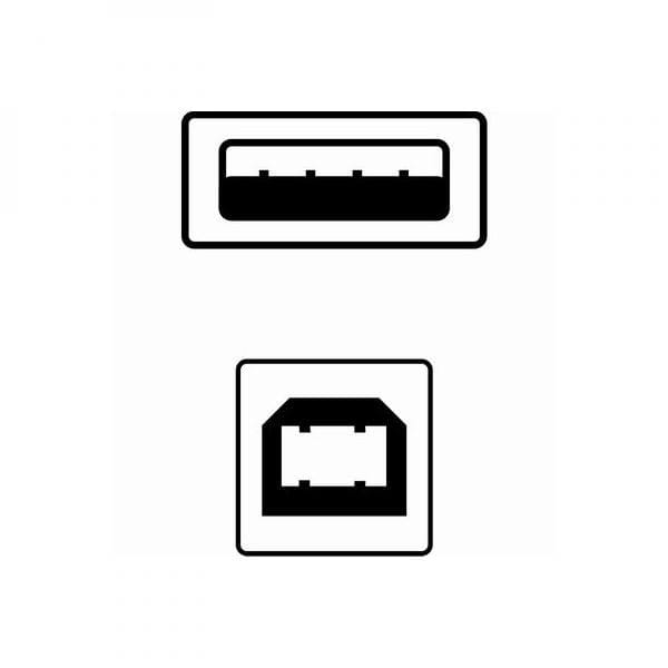 Kabel USB (2.0), USB A M- USB B M, 1.8m, czarny, Logo, blistr