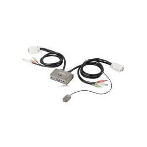 Switch KVM Edimax EK-2U2CA 2xUSB z kablami i audio