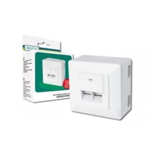 Gniazdo natynkowe DIGITUS 2x RJ45 ekranowane  kat. 6