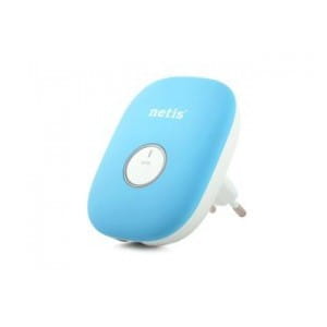 Repeater WIFI B/G/N300+RJ-45 230V WPS Netis E1+ Niebieski