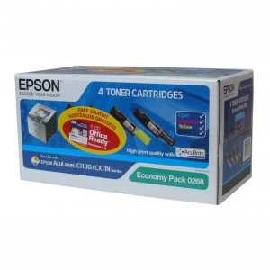 Epson oryginalny toner C13S050268, CMYK, 4000/1500s, Epson AcuLaser C1100, 1100N, CX11N, 11NF, 11NFC, O