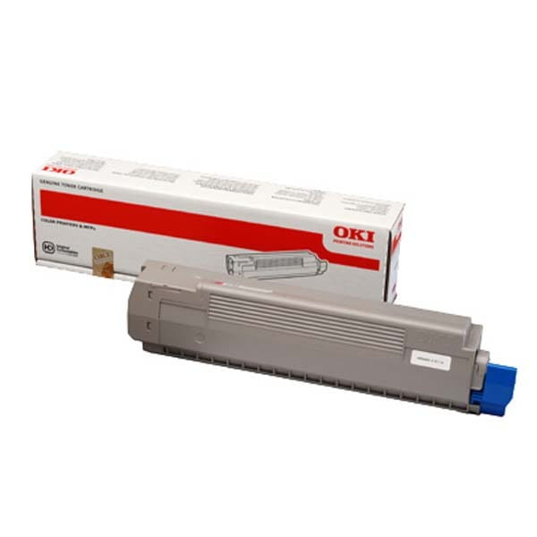 OKI oryginalny toner 44643001, yellow, 7300s, OKI C801, C821, O