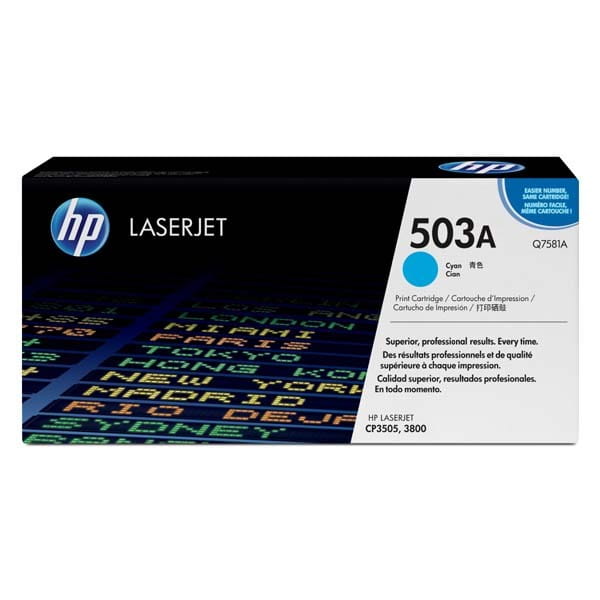 HP oryginalny toner Q7581A, cyan, 6000s, HP 503A, HP Color LaserJet 3800, n, dn, dtn, O