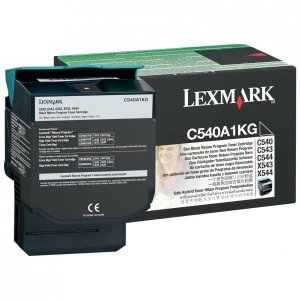 Lexmark oryginalny toner C540A1KG, black, 1000s, Lexmark C540, X543, X544, X543, X544, O