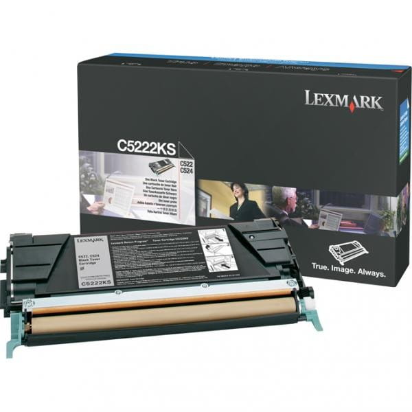 Lexmark oryginalny toner C5220KS, black, 4000s, return, Lexmark C522n, C524, O