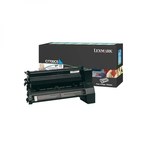 Lexmark oryginalny toner C7700CS, cyan, 6000s, return, Lexmark C770, C772, O