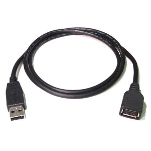 Przedłużacz USB (2.0), USB A M - USB A F, 0.3m, biała