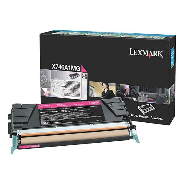 Lexmark oryginalny toner X746A1MG, magenta, 7000s, return, Lexmark X746DE, X748DE, X748DTE, O
