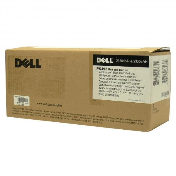 Dell oryginalny toner 593-10337, black, 2000s, PK492, return, Dell 2330d, 2330dn, 2350, 2350dn, O