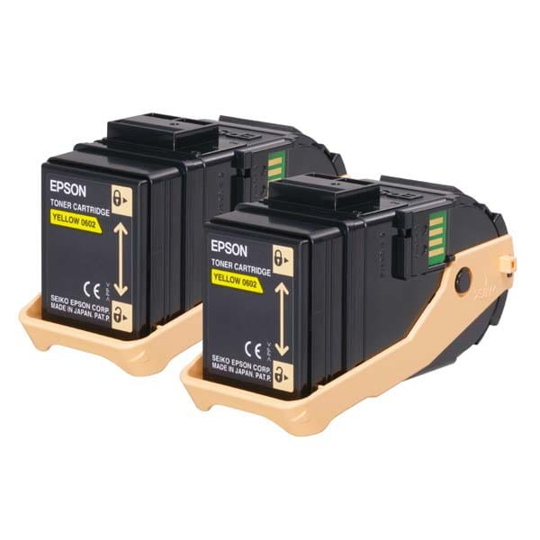 Epson oryginalny toner C13S050606, yellow, 15000s, Epson Aculaser C9300N, dual pack, O